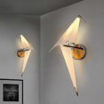 thumbnail image 2 of Led Bird Design Wall Lamp Bedside Lamp Creative Origami Paper Crane Wall Light Compatible Loft Bedroom, 2 of 4