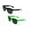 1 Green pair and 1 Black pair, variant on 2 Pack Retro Rewind Deal Retro 80s Style Sunglasses – 1 Blue pair and 1 Black pair FREE SHIPPING