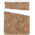 thumbnail image 1 of Juego de ropa de cama de 3 piezas ABPHQTO Funda de edredón Tráfico de Bicicletas Twin Size con 2 fundas de almohada, 1 of 4