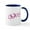 White/Navy Inside, variant on CafePress - Snoopy Love - 11 oz Ceramic Mug - Novelty Coffee Tea Cup