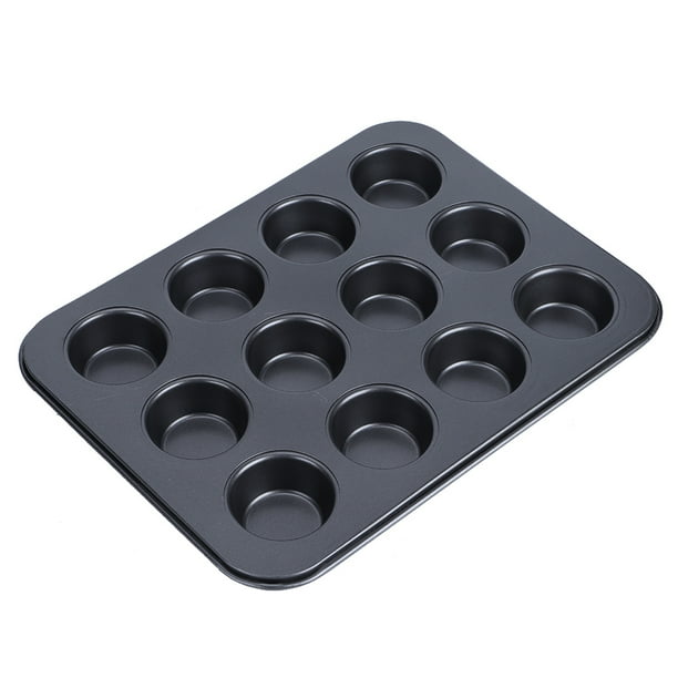 Molde Antiadherente Para Muffins de 12 Tazas, moldes pasteles, utensilios de cocina fáciles de Limpiar para Hornear