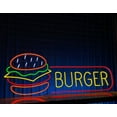 thumbnail image 2 of Craftnamesign Burger Neon Sign, Burger Shop LED Sign, Fast Food Shop Decoration, 2 of 4