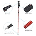 thumbnail image 4 of Uxcell Trekking Poles, Collapsible Hiking Pole 43 Inch with Mud Basket, Red, 4 of 5
