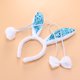 thumbnail image 5 of 3pcs conejo Ear Tail Tie Set rendimiento diadema linda decoración para niña niño niño (azul), 5 of 5