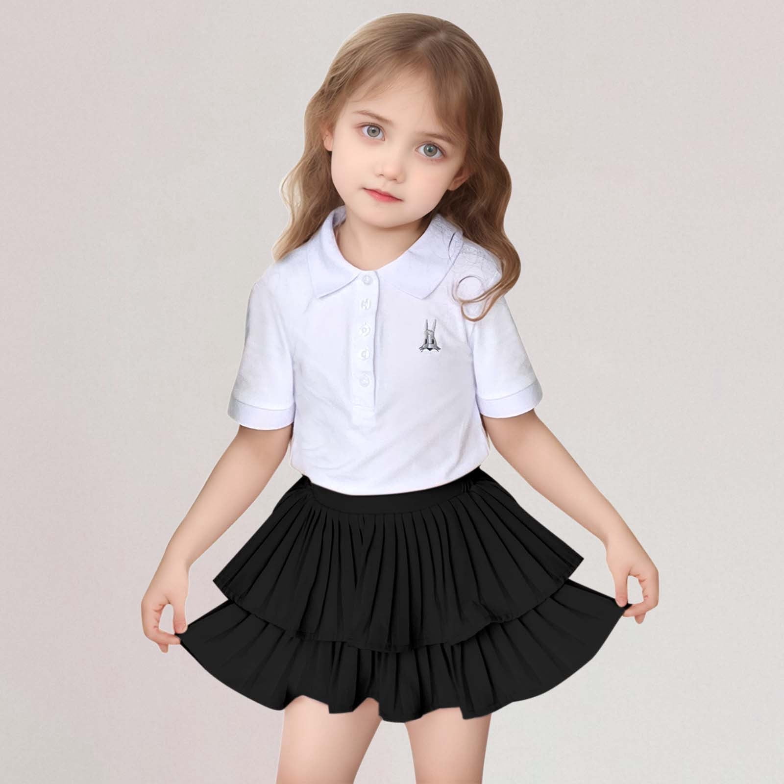 Rovga Robe Ado 11-12 Ans Mini Jupe Plissée pour Tout-Petit Été