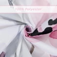 thumbnail image 6 of Grey Pink Floral Shower Curtain, Watercolor Flower Leaves Butterfly Elegant Bathroom Decor 72x72 Inch Polyester Fabric Waterproof Bath Curtain with 12 Hooks, 6 of 12