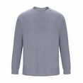 thumbnail image 6 of THDHVS Long Sleeve Shirts for Men,Mens Shirts,Men Solid Color Waffle Knit Long Sleeve Shirt Crewneck Thermal Style Lightweight Breathable for Base Layer Layering or Casual Weekend Wear, 6 of 6