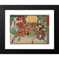 thumbnail image 2 of Tsukioka Yoshitoshi 14x11 Black Modern Framed Museum Art Print Titled - Kimura Shigenari Overcoming Attackers (1881), 2 of 5