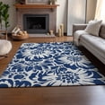 thumbnail image 6 of Addison Rugs Mayfield Washable Transitional Floral Navy Rectangle Rug, 2'6" x 3'10", 6 of 6