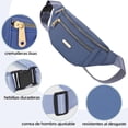 thumbnail image 4 of Cangurera PKDEF Negra Deportiva con Cinturón Impermeable Ajustable para Mujer, 4 of 7
