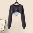 thumbnail image 1 of Spring/Summer Set Women's Korean Loose Design Casual Top+suspender+work Wide Leg Pants Three Piece Set Trendy, 1 of 5