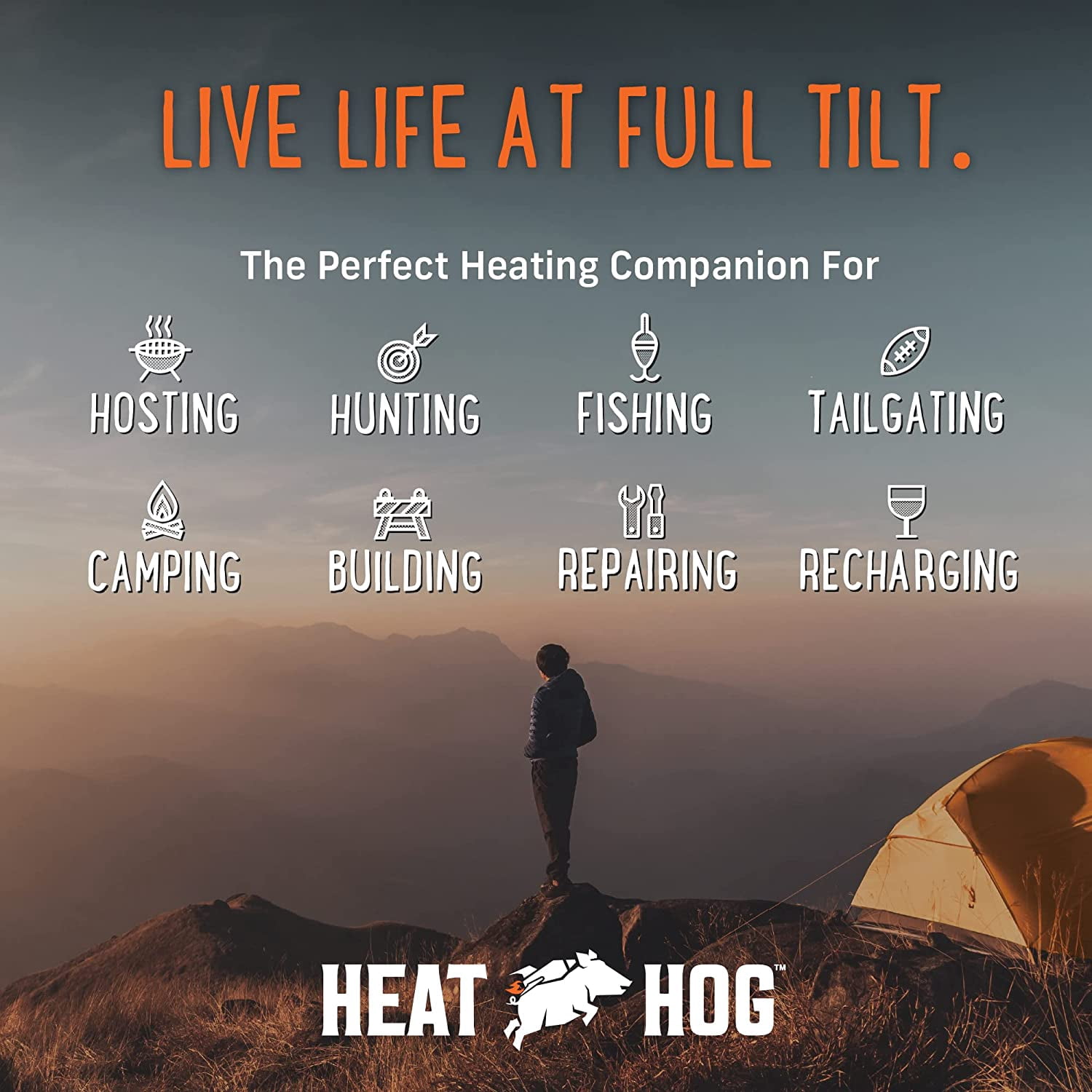 Heat Hog HH-09SLN-A Portable Propane Heater 9000 BTU - Walmart.com