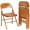 Orange, variant on 4-Pack Heavy Duty Steel Folding Chairs, 350 LB Capacity with Non-Slip Feet & Water-Resistant Seat, Stackable Indoor Outdoor Chairs for Party, Wedding, Camping, Orange