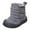 Grey, variant on Hook Loop Low Cut Boots, Toddler Baby Snow Boots, , Winter Shoes for Boys Girls, Cold Weather, Outdoor, Various Sizes