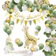 thumbnail image 1 of Baby Shower Decoration Giraffe Foil Green Balloons Banner Gender Reveal Party Decoration for Baby Boys Girls, 1 of 4
