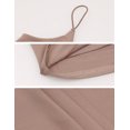 thumbnail image 6 of Amilia Women's Basic Solid V Neck Cami Spaghetti Double Layer Crop Tank Tops Casual Shirts, 6 of 6