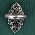 thumbnail image 3 of Natural Diamond Gemstone 925 Sterling Silver Victorian Ring, 3 of 5