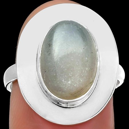 Natural Srilankan Moonstone 925 Sterling Silver Ring s.7.5 Jewelry R-1082 SDR160158