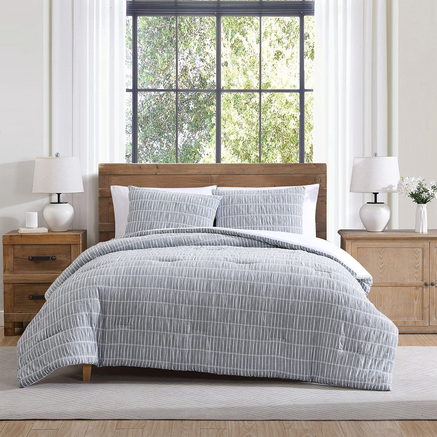 Tahari Home 3-Piece Cotton Comforter Set, Assorted Designs and Sizes - Samsclub.com