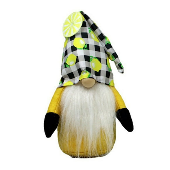 Lemon Hat Dolls Bee Festival Ornaments Bunny Gnome Plush Dwarf 22*12.7*9cm Baby Toys Party Gift Decoration Easter