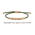 thumbnail image 2 of God Is In Control Stainless Steel Inspirational Adjustable Braided Wrap Tube Bracelet Jewelry for Women Men, 2 of 2
