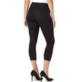 thumbnail image 3 of Nine West Women's Skinny Fit Heidi Pull-on Crop Legging (Black Rinse, 10), 3 of 3