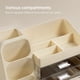 thumbnail image 3 of Organizador de maquillaje HBlife con portaescobillas para tocador, color beige, 3 of 6
