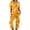 Ginger, variant on Women's Halloween Lounge Set Short Sleeve Round Neck Top and Capri Pants with Pockets Ghost Print Breathable Soft Pajama Set Casual Sportswear for Daily Wear Black L