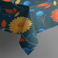 thumbnail image 3 of Pioneer Flower Floral Print Pattern Rectangle Tablecloth 60"x84", Waterproof Polyester Table Cloth, Wipeable Spillproof for Dining Camping Indoor Outdoor, 3 of 5