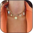 thumbnail image 1 of Shell Necklace for Women Seashell Necklace Beach Charm Necklace Pearl Starfish Beaded Necklace Layered Charm Necklace Beach Essentials Summer Outfits for Women, 1 of 7