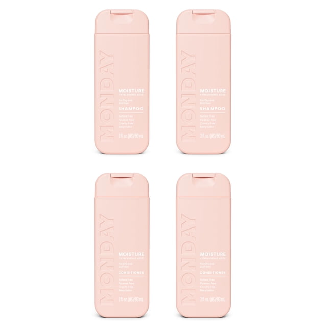MONDAY Haircare MOISTURE Shampoo and Conditioner Set, 90 mL