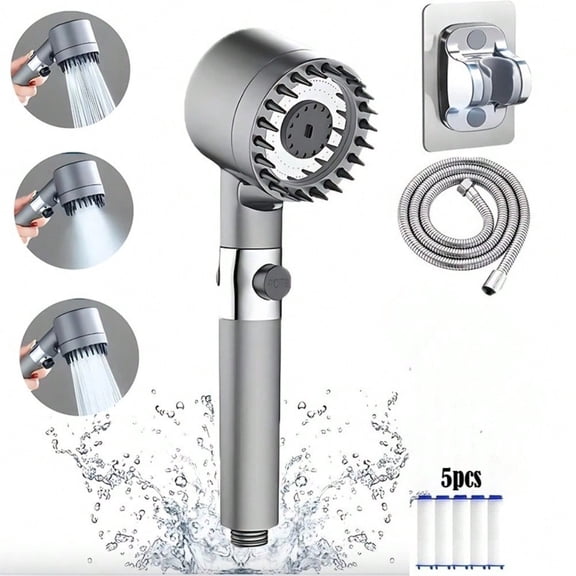 Ion Drops Shower Head, 2026 NEW Iondrops Filtered Showerhead, Filtered Shower with Handheld, Djustable Settings with Hose
