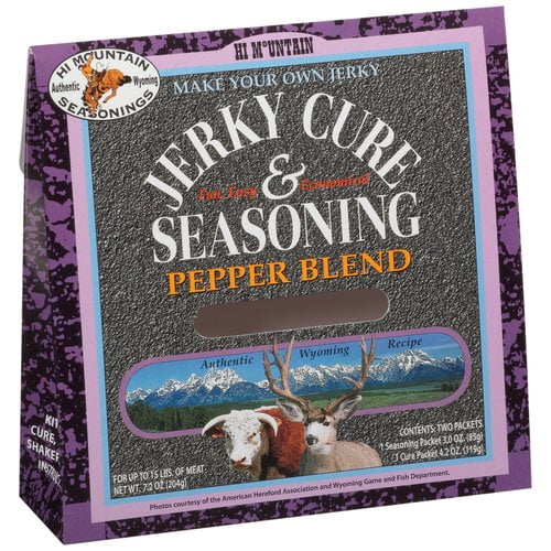 Hi Mountain Seasonings Pepper Blend Jerky Cure & Seasoning Kit, 7.2 oz