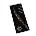 thumbnail image 5 of BIMZUC Antique Feather Fountain Dip Pen Set Calligraphy Quill Pen with 5 Extra Replacement Nibs and Pen Stand Base, Vintage Writing Stationery Business Office Supplies Gift Box, Bronze, 11.02 inches, 5 of 9