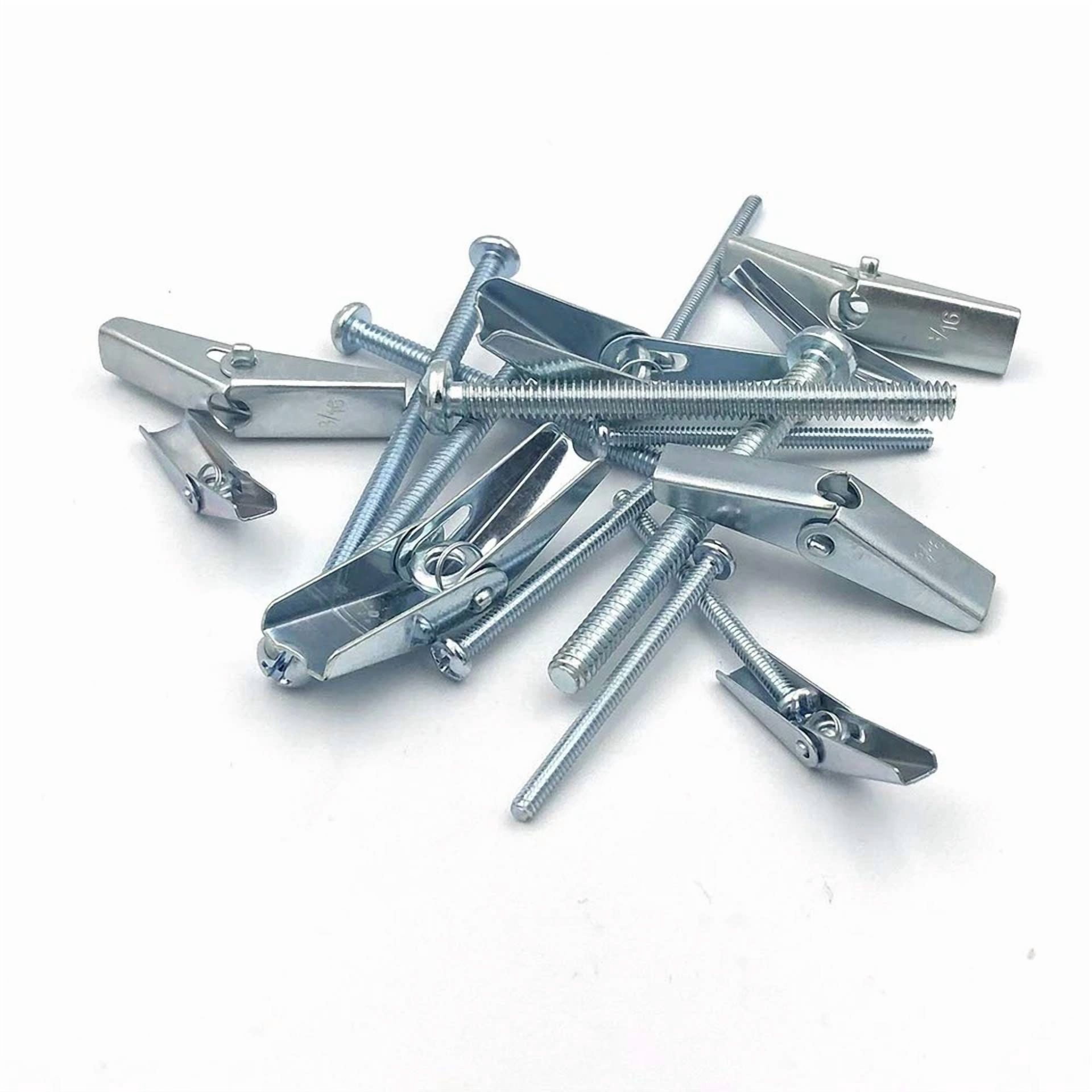 CIRCLE- 24Pcs Toggle Bolt And Wing Nut Assortment Kit For Drywall Hanging Heavy Items 1/