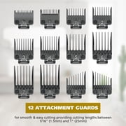 Wahl ATV Total Body Manscaper Hair Clipper for Men, Corded 18pc, Black Chrome 3024498