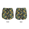 thumbnail image 5 of Vsdgher Citrus Fruits Elegant Lemons Print Women's Running Double Layer Shorts High Waisted with Pockets Elastic Yoga Workout Athletic Gym Sports, 5 of 8