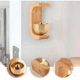 thumbnail image 4 of Seasiametaverse Magnetic Wooden Wind Chime Doorbell Decoration, Magnetic Wooden Doorbell for All Materials, Shopkeepers Bell for Door Opening - Ding Ding Sound, Restaurant,Housewarming Gift (Walnut2), 4 of 8