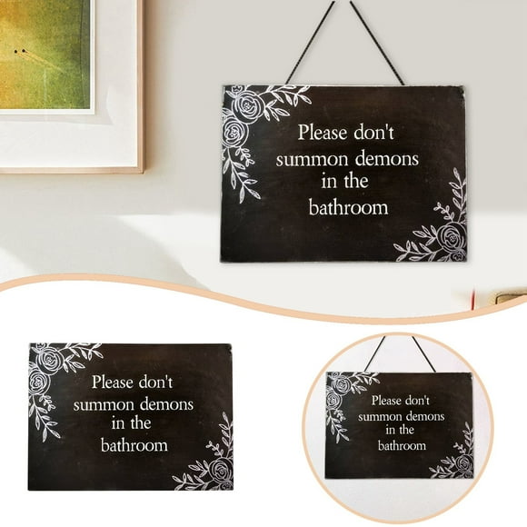 Binwennn Don't Summon Home Decoration Hanging Wooden Crafts Hand Painted Work Garland Form with Ties Hanging Car Stained Glass Window Kits for Adults Flowers Stain Glass Window Hanging Flowers Glass