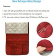 thumbnail image 3 of Dalrosia 5 Pockets Remote Control Holder, Magazine Rack, Space Saver Organizer, Draped Over Sofa, Couch, Recliner Armrest, 3 of 7