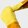 thumbnail image 5 of 1Pc Garden Glove Wear Resistant Puncture Proof Breathable Elbow Length Full Coverage Labor Long Elbow Glove Yellow S, 5 of 8