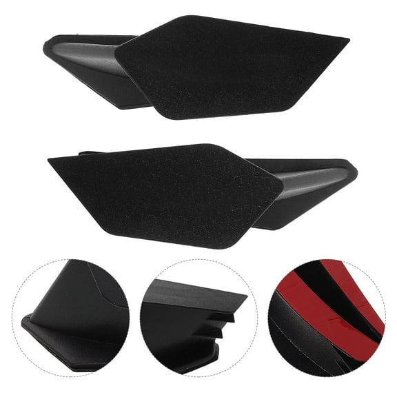 Tineasur Motorcycle Side Black Durable Install for Multiple Models 2Pcs