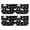Black White Dinosaur, variant on Kitchen Rugs Sets Of 2,BlackWhite Origami Dinosaurs Tribal Pattern Anti Fatigue Kitchen Mat Rugs Non Slip Washable,Decorative Kitchen Floor Mats for Kitchen,Sink,Laundry,17"X47"
