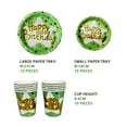 thumbnail image 5 of Gxhong Disposable Party Supply Sets with Plates Cups, Paper Green, 5 of 7