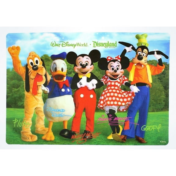 Disney Parks Miceky & Friends Lenticular Kitchen Placemat New