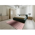 thumbnail image 4 of Ahgly Company Indoor Square Patterned Pink Area Rugs, 5' Square, 4 of 6