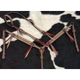 thumbnail image 2 of Showman Leather Single Ear Headstall & Breast Collar Set w/ Buckstitch Trim & Reins, 2 of 5