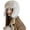 Beige, variant on DanceeMangoos Faux Fur Trapper Hat Aviator Hat for Women Furry Warm Ushanka Hat Bucket Cap Winter Russian Hats with Ear Flaps Ski Cap