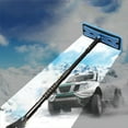 thumbnail image 6 of Miogawg Snow Brush, Extendable Ice Scraper With Wide Foam Head & Ergonomic Grip, Lightweight Aluminum Snow Removal Tools, Windshield & Paint Safe Shovel For Vehicle, 6 of 6