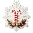 thumbnail image 2 of Christmas Pearl Diamond Painting Suncatcher Kit, DIY Craft, Acrylic Snowflake Shape Board with Lace Edge, 3D Mixed-Sized Pearl Beads Craft, 2 of 7